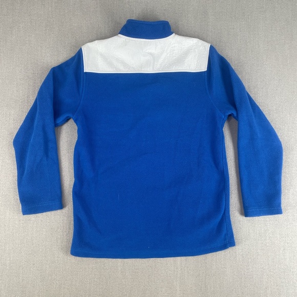 Peak Season Kansas Jayhawks Girl's XL Quarter-Zip Blue Sweatshirt - Picture 6 of 7